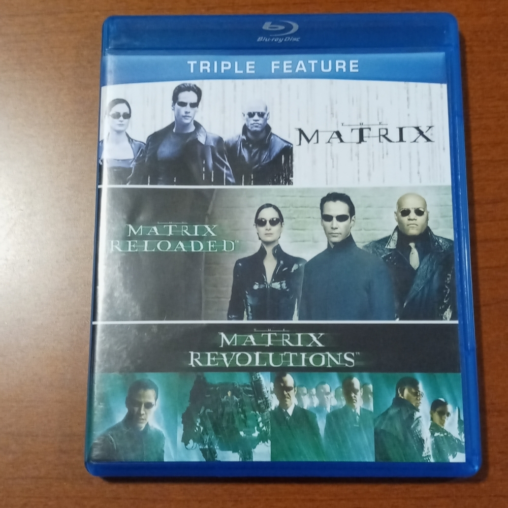 3 Matrix movies in one DVD case